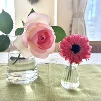 アネモネ,バラ,ピエールドゥロンサール,ピンクの花,花のある暮らしの画像