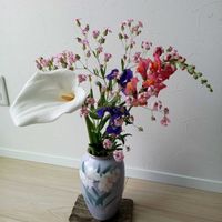 生け花,花のある暮らし,お花大好き♡,お友達に感謝の画像