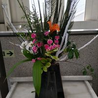 アンスリウム,カーネーション,生け花,花のある暮らし,GSに感謝。の画像