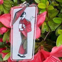 サツキ,赤い花,おうち園芸,お散歩ちゃんキーホルダー,乙女色クラブの画像