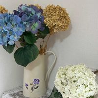 IKEA,ドライフラワー,造花,アナベル  紫陽花,サリューの画像