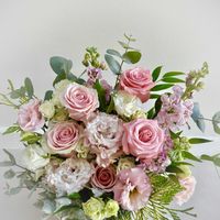 トルコキキョウ,ピンクの花,ローズ,花のある暮らし,フラワーギフトの画像