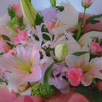 ユリ,ダイヤモンドリリー,百合,花束,今日のお花の画像