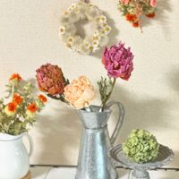 芍薬ドライフラワー,オレガノケントビューティ(ドライ),ドライフラワー,手作り,大好きなお花の画像