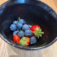 イチゴ,ブルーベリー,ワイルドストロベリー,家庭菜園の画像