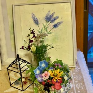 花のある暮らし,緑のある暮らし,GSに感謝。,いつも笑顔で〜〜♡,庭の花でアレンジの画像