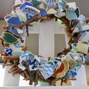 アンズ,リース,ガーデニング,雨の日,花のある暮らしの画像
