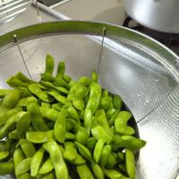 枝豆,初収穫,家庭菜園の画像