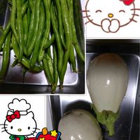 つるなしインゲン,インゲン,プランター栽培,庭からの恵み,白茄子の画像