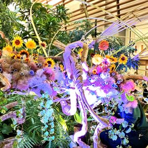 生け花,屋上庭園,デモンストレーション,装花,その他エクステリアの画像