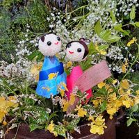 アジサイ,カスミソウ,オンシジューム,いつもありがとう♡,神社の画像