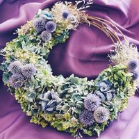 ドライフラワー,リース,紫陽花 アジサイ あじさい,ドライフラワー リース,紫陽花が好き♡の画像