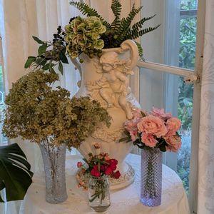 グラジオラス,ミニバラ コルダーナ,観葉植物,アンティーク,お散歩の画像