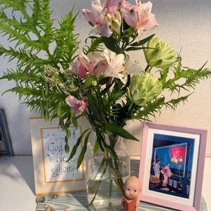 アリストロメリア,ノーブルリリー,いつもありがとう♡,生け花,花日記の画像