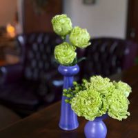 ヒペリカム,トルコキキョウ アンバーダブルモヒート,花器,花のある暮らしの画像