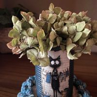 ワタ,紫陽花,アジサイドライフラワー,紫陽花ライトマイファイヤー,バラと夢CLUBの画像