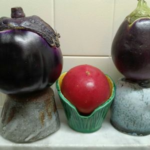 トマト,ナス,丸ナス,ナス ビステッカ,キッチンの画像