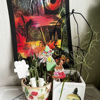 ムスコーサ,ムスコーサ,ボウィエア 大蒼角殿,ボウィエア 大蒼角殿,手作りガーデンピックの画像
