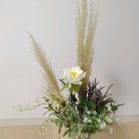 パンパスグラス,ラベンダー,フラワーアレンジ,ドライフラワー,もふもふの画像