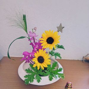 いけばな,生け花,玄関のいけばな,お家でいけばな,お家いけばなの画像