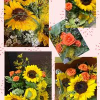 ひまわり,花束,花のある暮らし,バースデープレゼント,GS映えの画像