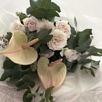 花束,ありがとう♡,感謝♡,今日も笑顔で♡,お花に癒されての画像