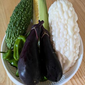 収穫,夏野菜,ありがとう♡,暑い！,朝散歩の画像