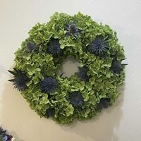 アナベル,エリンジューム,アナベルリース,リース,手作りリースの画像