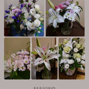 カサブランカ,花瓶の花の画像