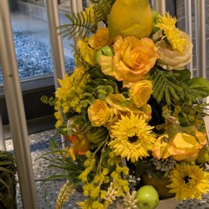 バラ,ヒマワリ,ル・レクチェ,バラ（薔薇）,八重のヒマワリの画像