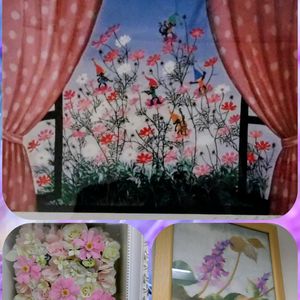プリザーブドフラワー,アーティシャルフラワー,藤城清治影絵,葛の花ちぎり絵,ちぎり絵の画像