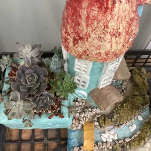 ガーデニング,ウッドデッキ,夏の寄せ植え,緑が鮮やか,秋よ来い‼️の画像
