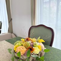 フラワーアレンジメント,秋のお花の画像