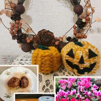 ガーデンシクラメン,リース,ハロウィン,栗の渋皮煮,チーム千葉✿︎の画像