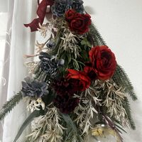 フラワーアレンジメント,スワッグ,花のある暮らし,ジャングル化計画,アーティシャルフラワー☆の画像