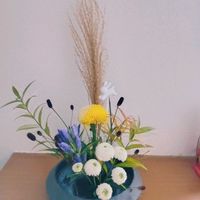いけばな,生け花,お月見,玄関のいけばな,お家でいけばなの画像