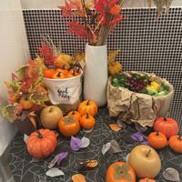 ナシ,バラ,リンドウ,カキ,かぼちゃの画像