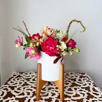 枝垂れ柳,生け花,花のある暮らし,秋の気配,緑のある暮らしの画像