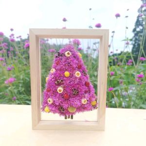 センニチコウ,ドライフラワー,フレームアレンジ,クリスマスツリー,お花のある生活の画像