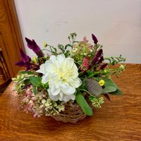 生け花,花のある暮らし,秋の気配,アメリカ在住,籠生けの画像