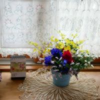 リンドウ,オンシジューム, フラワーアレンジ,ミラーレス一眼,ゆみさんの家あそびの画像