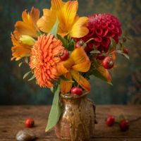 アリストロメリア,けいとう,花束,癒し,素敵の画像