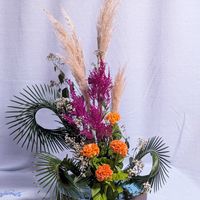 ユーパトリウム,けいとう,生け花,パンパグラスの画像