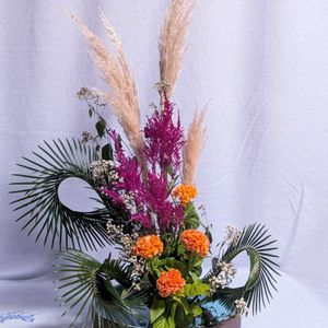 ユーパトリウム,けいとう,生け花,パンパグラスの画像
