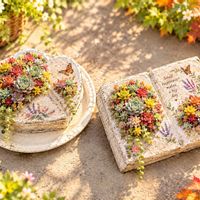 チャッピー,多肉植物,エケベリア属,寄植え,モルタルブックの画像