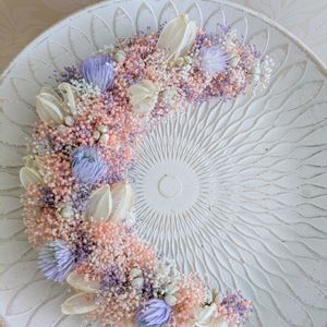 プリザーブドフラワー,リース,花のある暮らし,三日月リースの画像