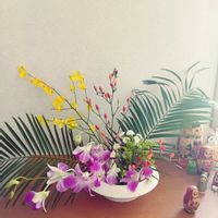 いけばな,生け花,玄関のいけばな,お家でいけばな,お家いけばなの画像