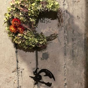 ドライフラワー,リース,紫陽花 アジサイ あじさい,秋の気配,ハロウィンの画像
