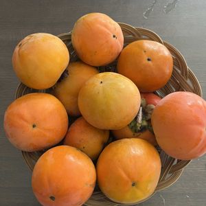 富有柿,小さな畑,畑のすみっこの画像