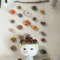 もうすぐハロウィン,たいき栗,手作り,ガーランド,お気に入りのフラワーベースの画像